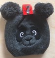 Detská čiapka na zimu "Macko" Sivá